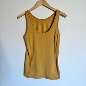 7 Diamonds Mustard Yellow Tank Top Size Medium